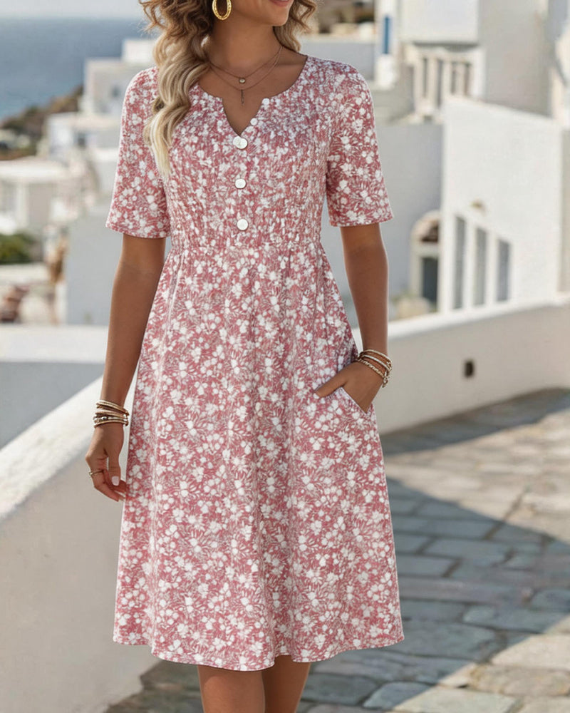 Carmen | Loose Floral Midi Dress