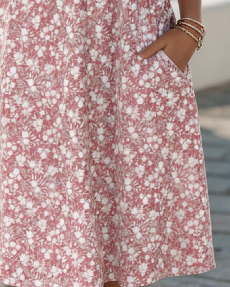 Carmen | Loose Floral Midi Dress