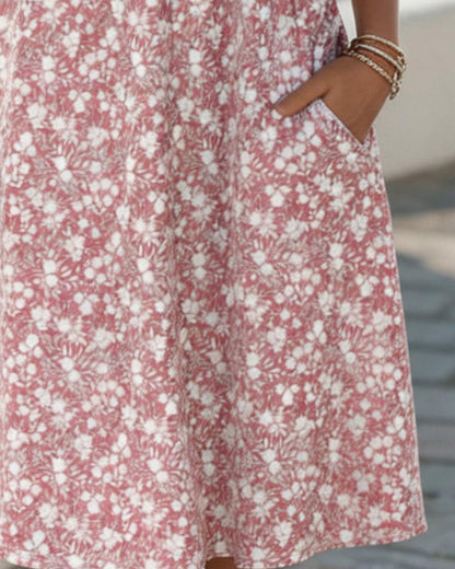 Carmen | Loose Floral Midi Dress