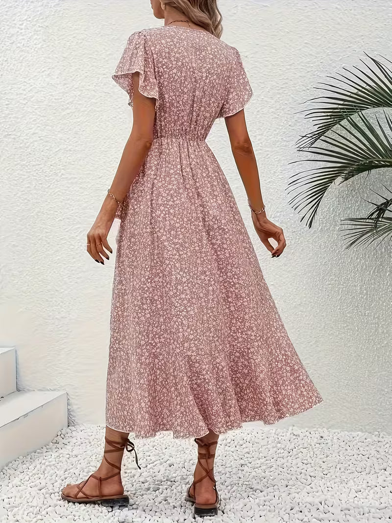 Marta | Floral Wrap Dress with V-Neckline