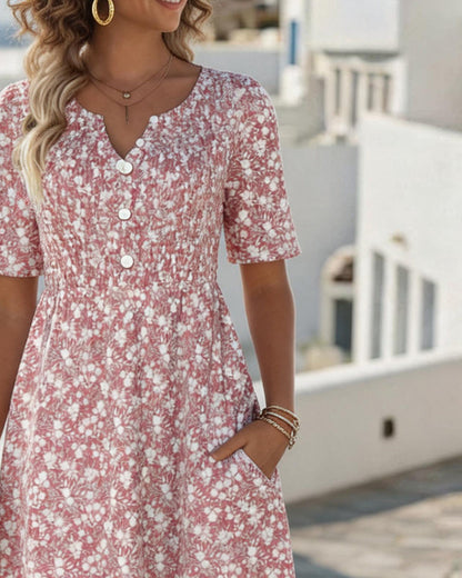 Carmen | Loose Floral Midi Dress