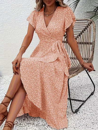 Marta | Floral Wrap Dress with V-Neckline