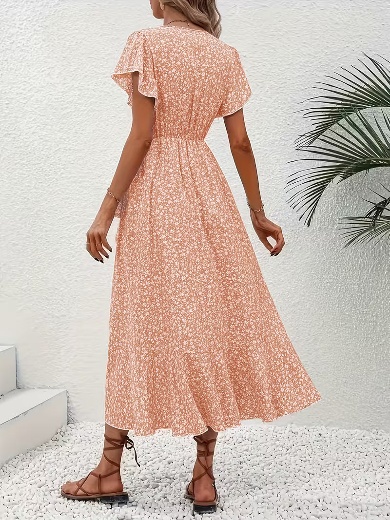 Marta | Floral Wrap Dress with V-Neckline