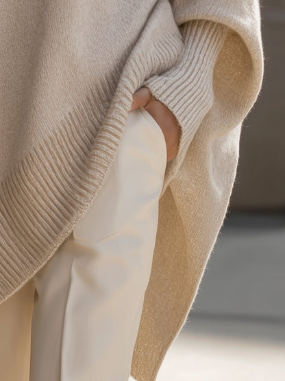 Mona | Cozy Oversized Knit Poncho Sweater