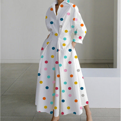 SOFER™ - Elegant Front Wrap Collared Maxi Dress