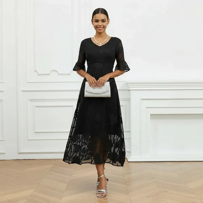 Celira | Dress with Sophisticated Floral Design