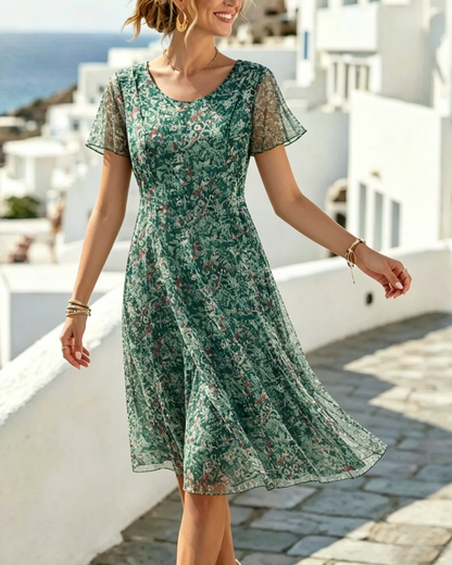 Ana | Loose Floral Midi Dress