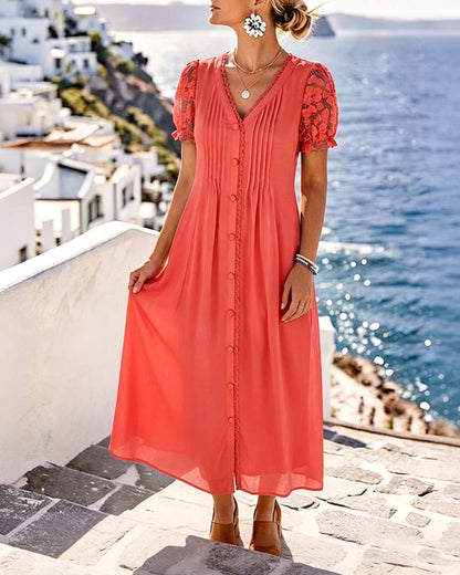 Sara | Loose Floral Midi Dress