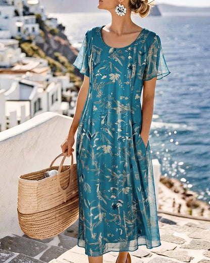 María | Loose Floral Midi Dress