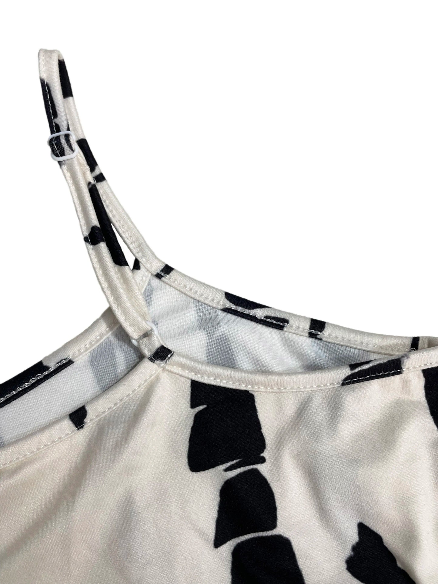 Luna | Printed Midi Dress with Thin Straps