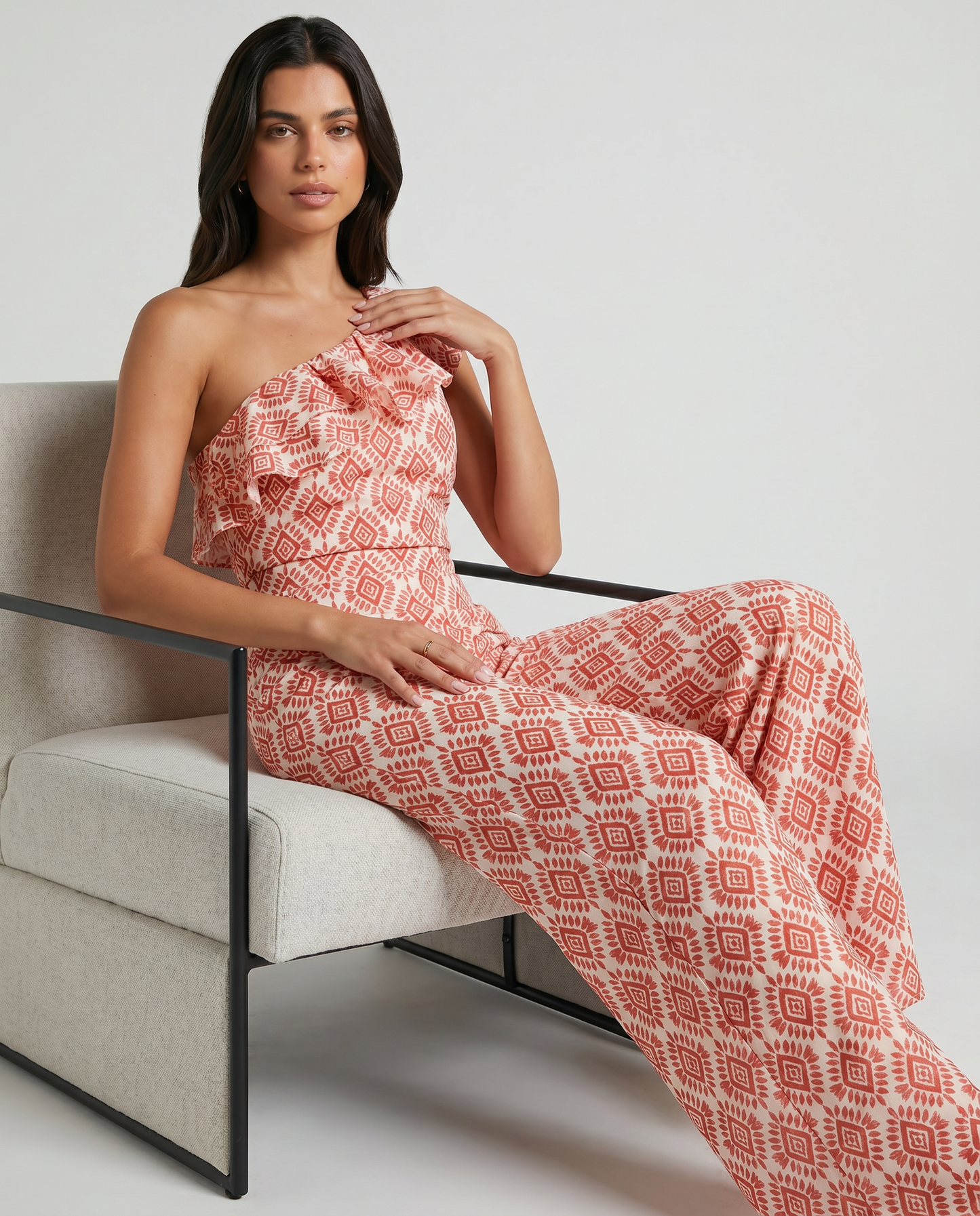 Jimena | Spring Geometric Print Jumpsuit
